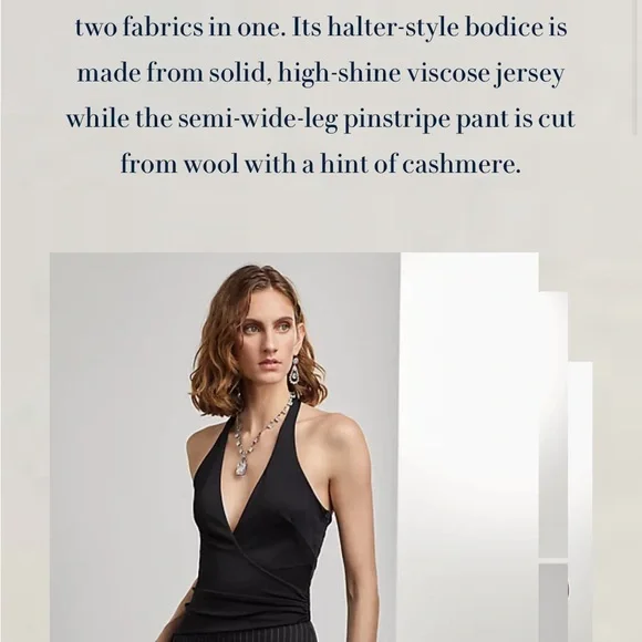 Ralph Lauren Purple Label Mylah Sleeveless Halter Jumpsuit - Picture 16 of 16